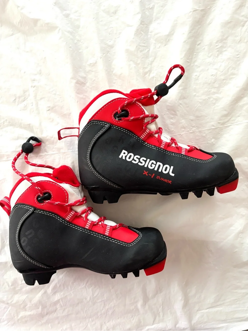 NWOT Rossignol X1 Jr Red blk Nordic Cross Country Ski Boots SZ 2 Youth EU SZ 33